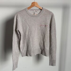 NWOT Favorite Daughter for Joe’s Cashmere Sweater in Light Gray Sz X-Small